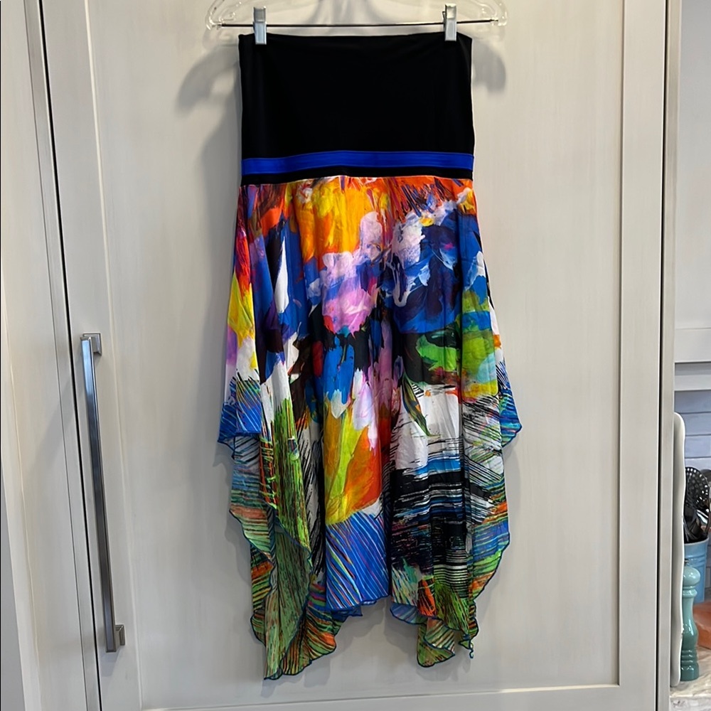 EUC Sunflair Australian brand swim cover Colorful Abstract Women's Dress/Skirt